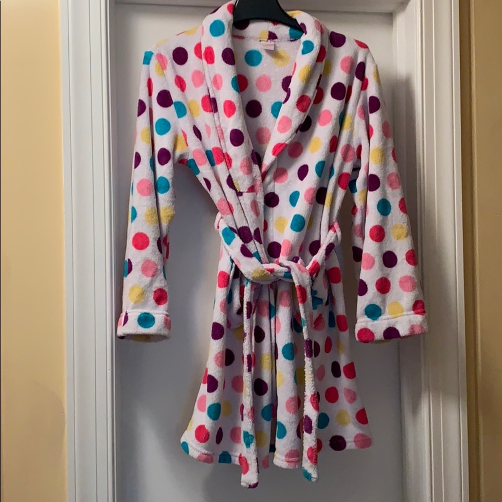 Girls Polka Dot Robe